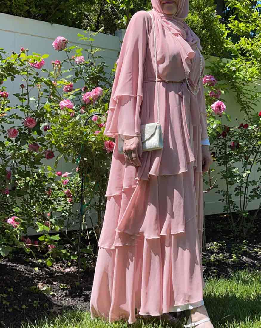 Azizah Dusty Pink Abaya